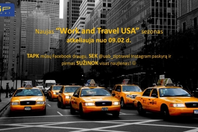 Naujas Work and Travel USA sezonas jau nuo rugsėjo 2 d.!