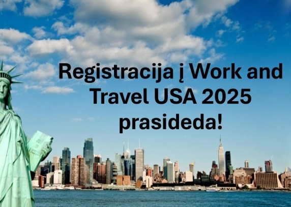 Work and Travel USA 2025 atidaryta!