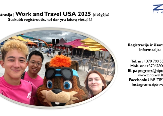 Registracija į Work and Travel USA įsibėgėja